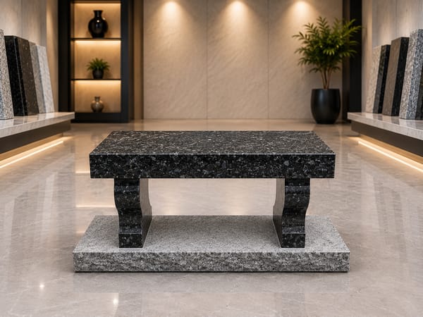 Bench blue pearl