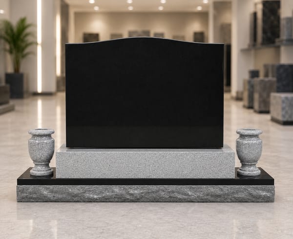 Black and white serp top nad vases