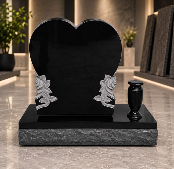 Heart with design on side