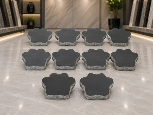 Paw print pet memorial marker